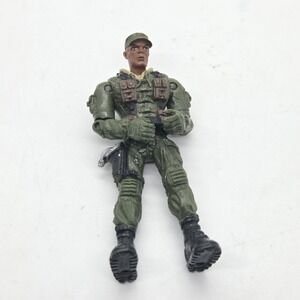 Lanard The Corps! Green Military Action Figure 4" Poseable WB Stamp 2003